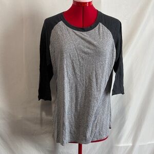 Under Armour Gray and Black Long Sleeve Tee